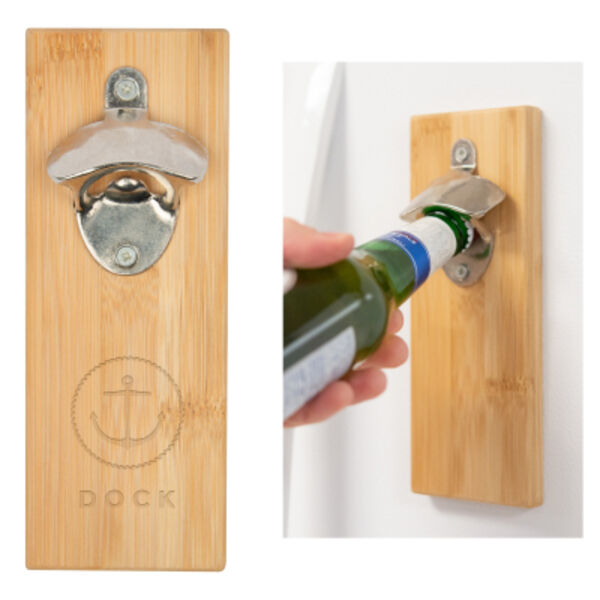 Bamboo Wall Mounted Bottle Opener Thumbnail