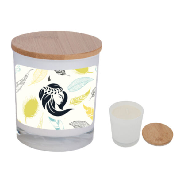 Bamboo Soy Candle With Full Color Label Thumbnail