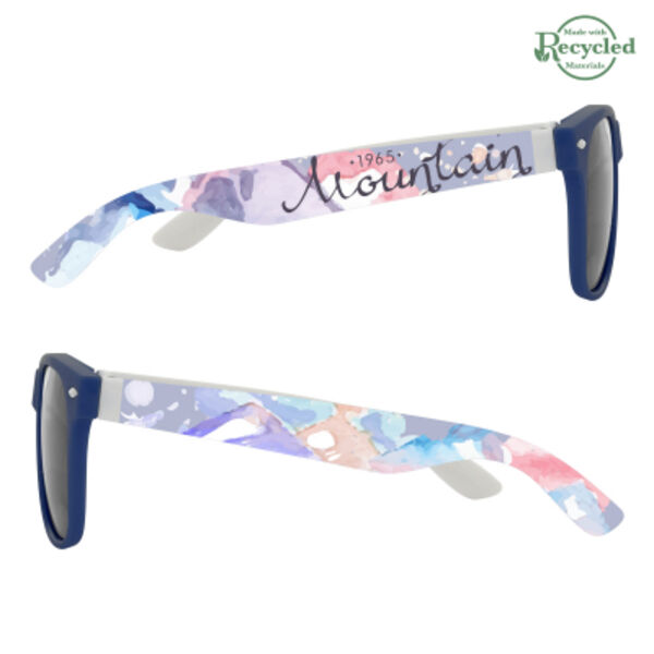 Full Color Colorblock Malibu Sunglasses Thumbnail
