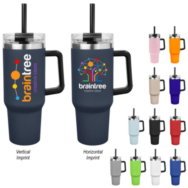 40 Oz. Full Color Intrepid Stainless Steel Tumbler Thumbnail