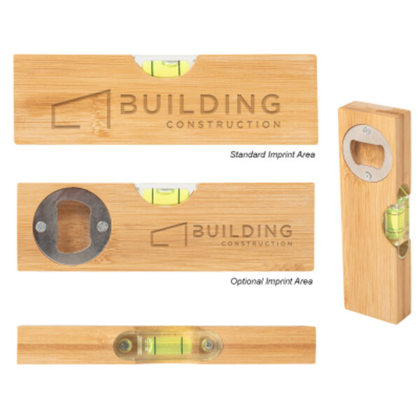 Bamboo Level With Bottle Opener Thumbnail