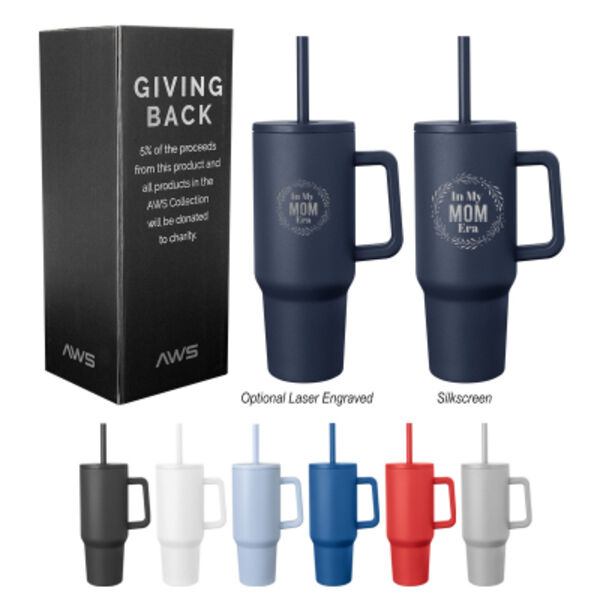 40 Oz. AWS Jackson Intrepid Stainless Steel Tumbler Thumbnail