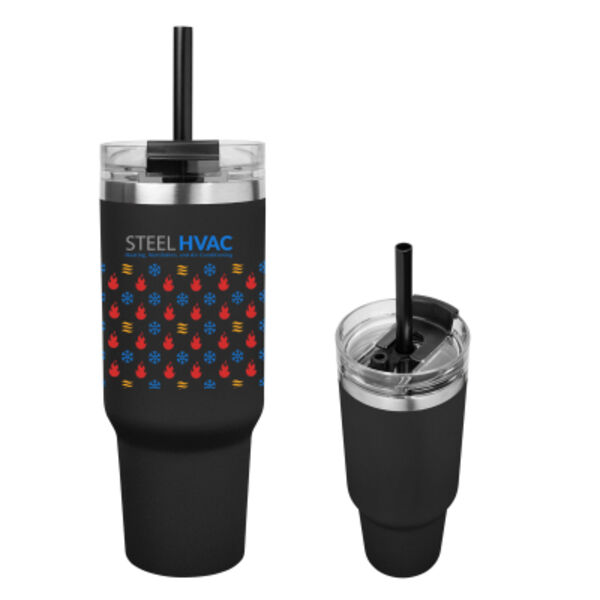40 Oz. Full Color Naomi Intrepid Recycled Stainless Steel Tumbler Thumbnail