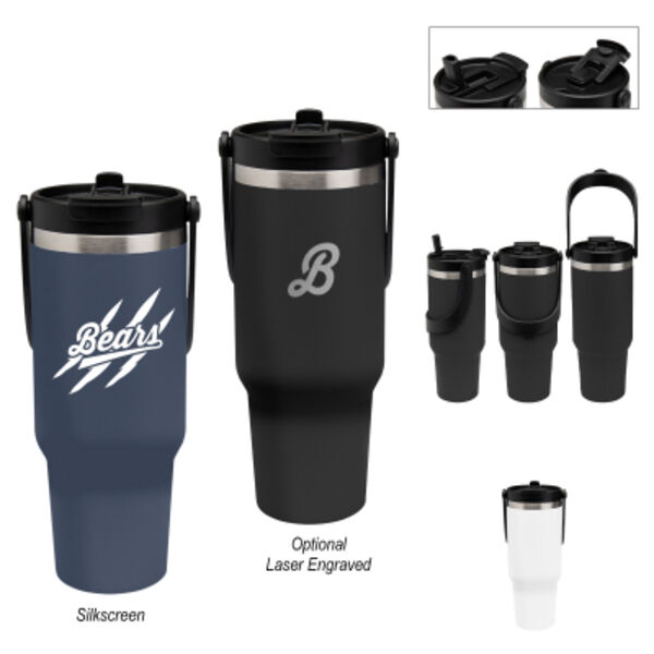 40 Oz. Peak Intrepid Recycled Stainless Steel Tumbler Thumbnail
