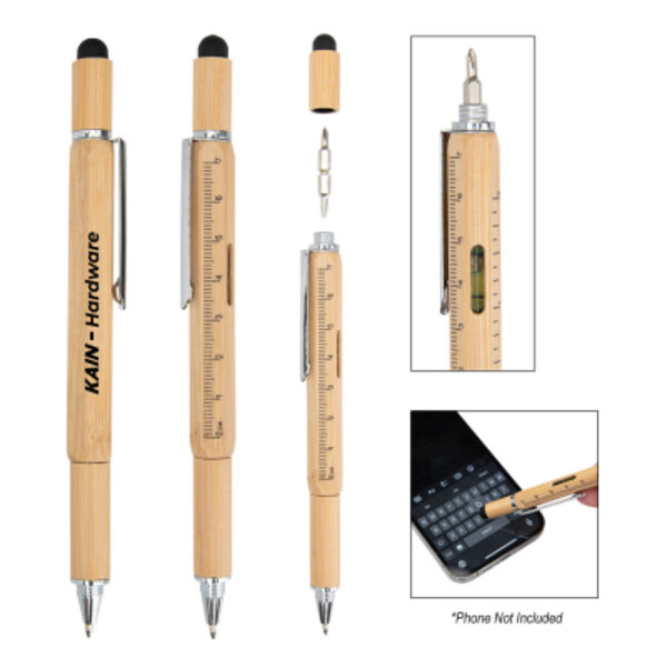 Bamboo Multi-Function Tool Pen Thumbnail