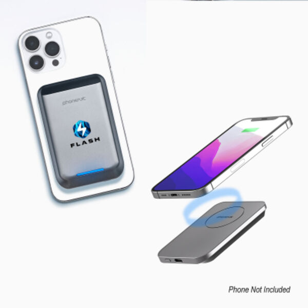 5,000 mAh PhoneSuit® Mag Max Wireless Portable Pocket Charger & Battery Pack Thumbnail