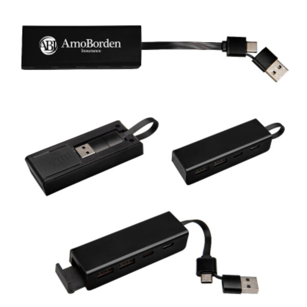 rABS Type-C & USB Hub With Phone Stand Thumbnail