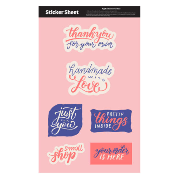 Sticker Sheet 11.5" x 7" Custom Shapes Thumbnail