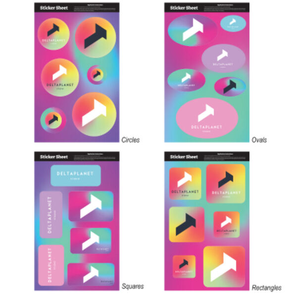 Sticker Sheet 11.5" x 7" Stock Shapes Thumbnail