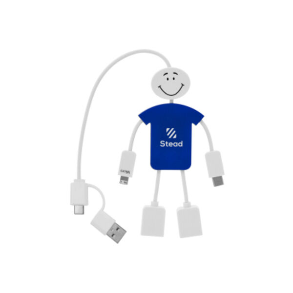 Techmate 3-In-1 Charging Cable & USB Hub 2.0 Thumbnail