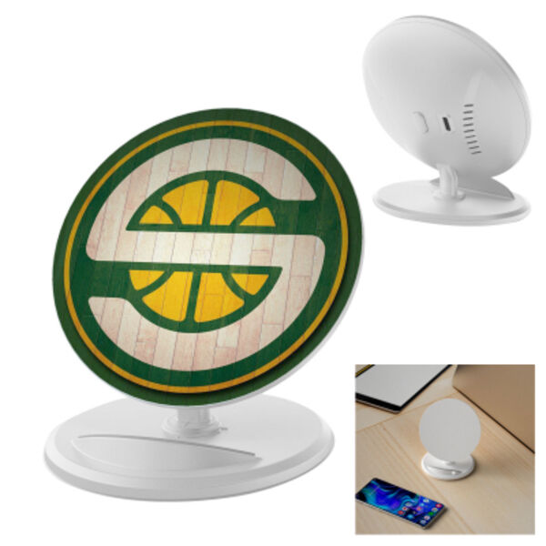 10W Round Wireless Charger & Stand Thumbnail