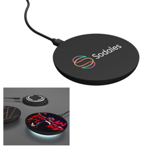 15W Wireless Charger With LED Light Thumbnail