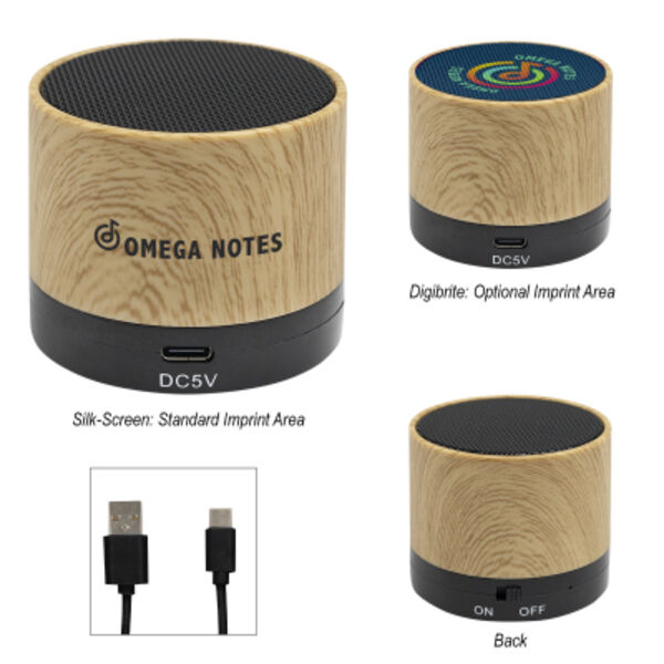 Allegro Wood Grain Wireless Speaker 2.0 Thumbnail