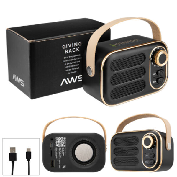 AWS Retro Boom FM Radio & Wireless Speaker Thumbnail