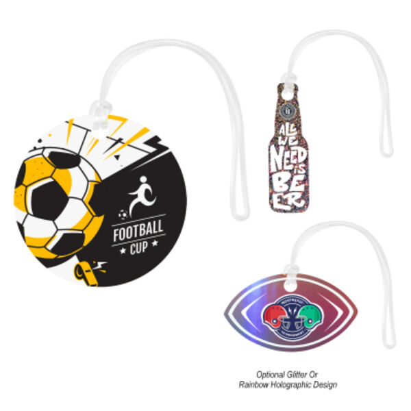 Acrylic Luggage Tag - Custom Shapes 5" Thumbnail