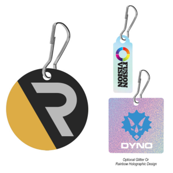 Acrylic Zipper Pull - Custom Shape 3" Thumbnail