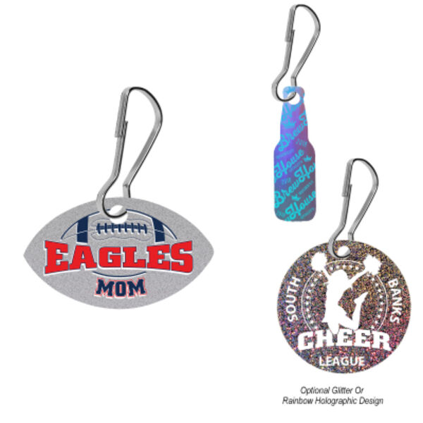 Acrylic Zipper Pull - Custom Shape 2" Thumbnail