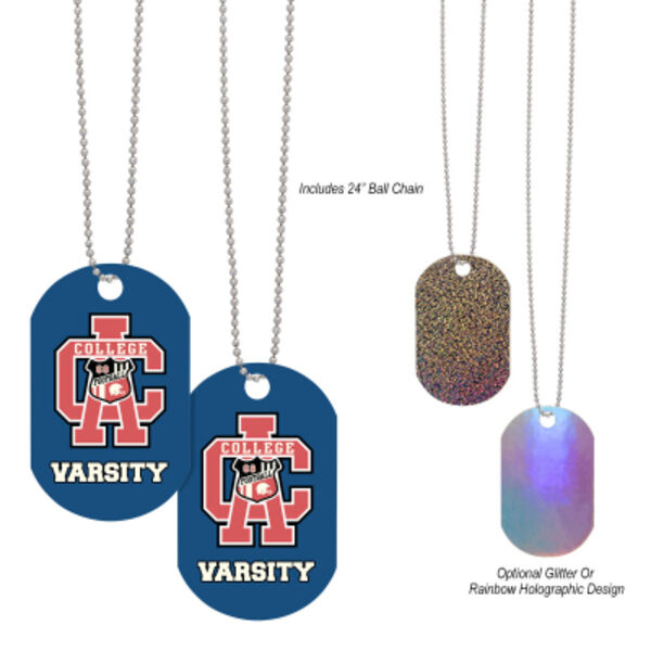 Acrylic Dog Tag With Chain Thumbnail