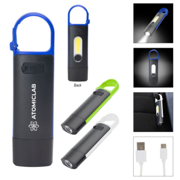 Rechargeable Carabiner COB Flashlight Thumbnail