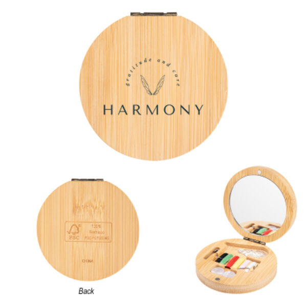 Bamboo Sewing Kit With Mirror Thumbnail