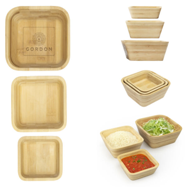 Bombay Bamboo Nesting Bowl Set Thumbnail