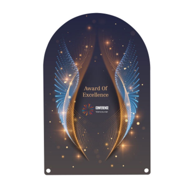 Acrylic Award - Arch Rectangle 10" Thumbnail