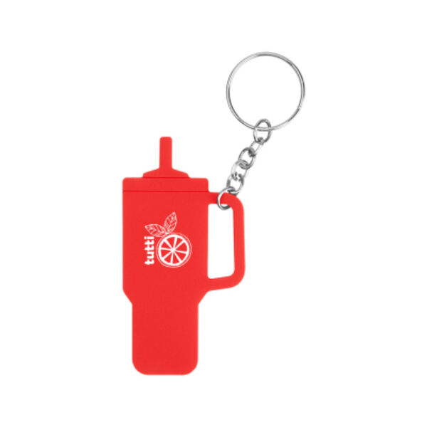 Intrepid Tumbler Shaped Silicone Key Ring Thumbnail
