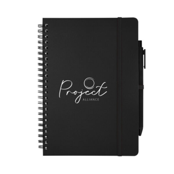 REPREVE® Recycled Spiral Notebook with Pen Thumbnail