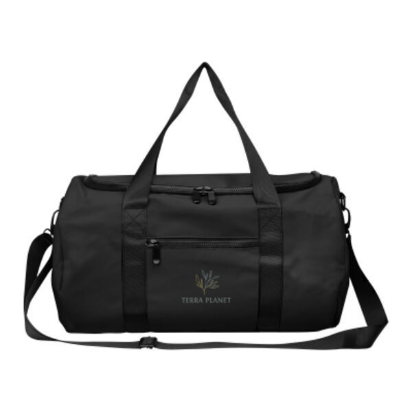 Hudson rPET Leatherette Duffel Bag Thumbnail