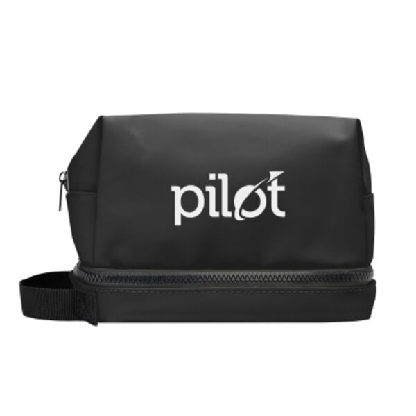 Hudson rPET Leatherette Toiletry Bag Thumbnail