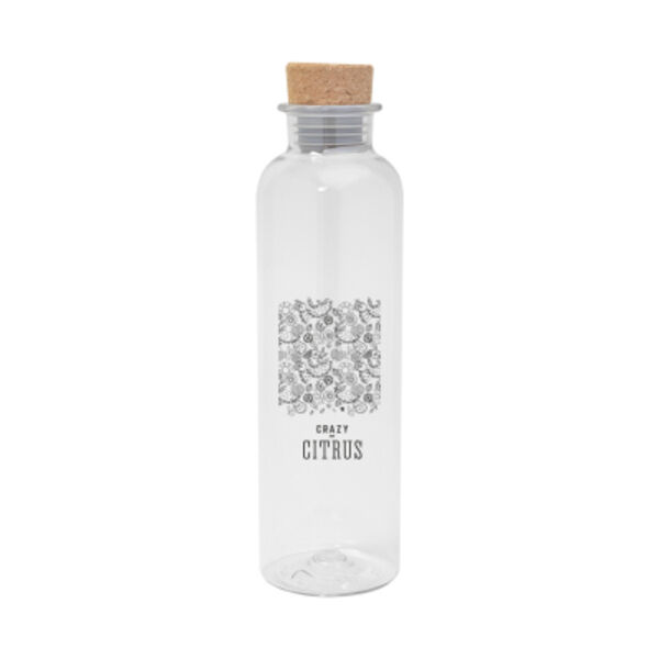 22 Oz. Maddie rPET Bottle With Cork Lid Thumbnail