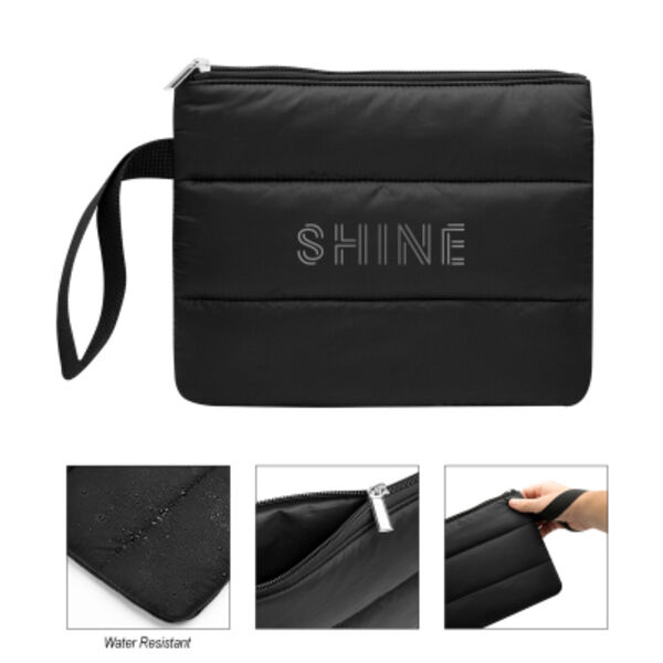 Luxe Puffer Wristlet Pouch Thumbnail