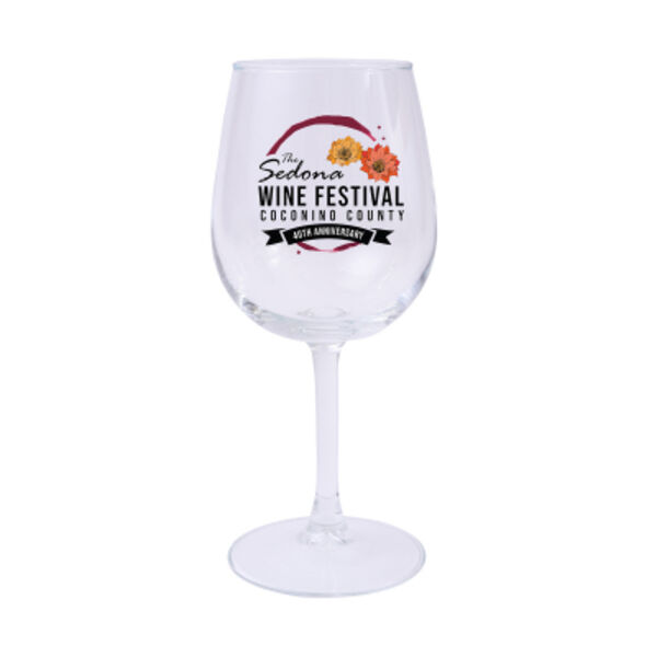12 Oz. Full Color Wine Glass Thumbnail