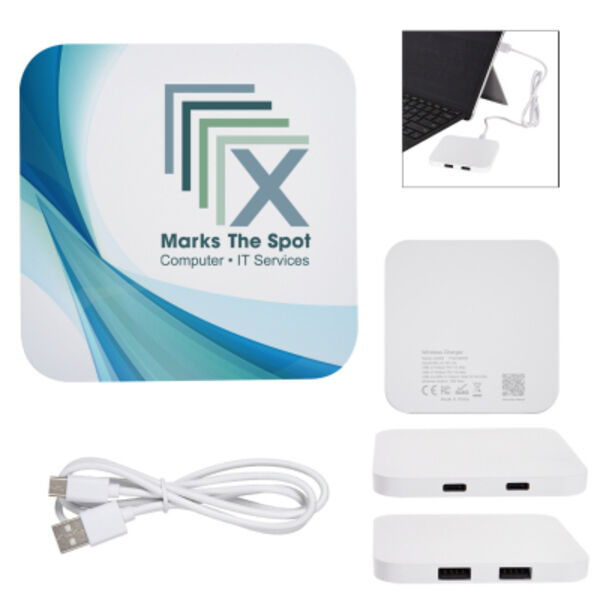 Power Up 2-Port USB Hub & Charging Pad 2.0 Thumbnail