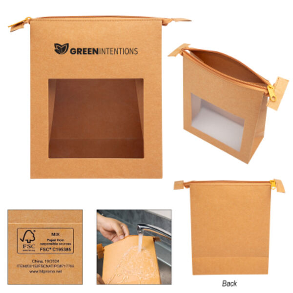 Kraft Paper Zippered Pouch Thumbnail