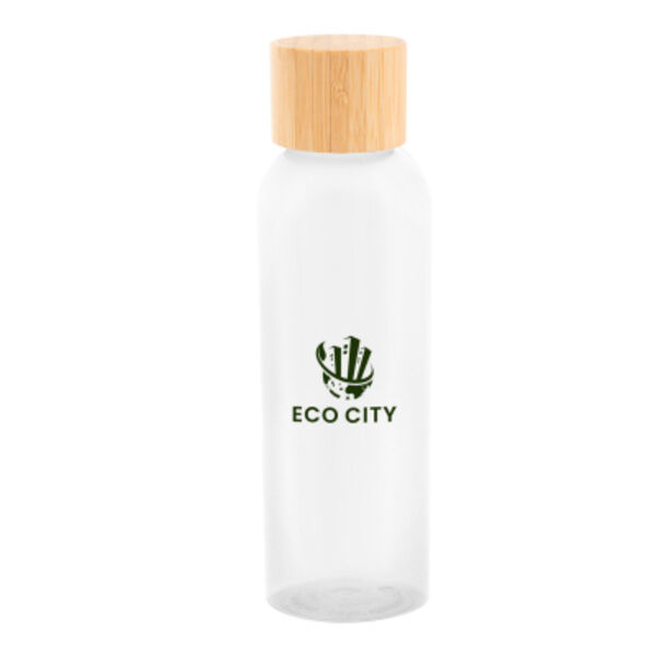 20 Oz. Kelly rPET Bottle With Bamboo Lid Thumbnail