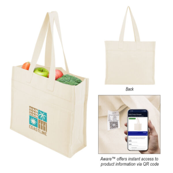 Aware™ 14 Oz. Recycled Cotton North/South Tote Thumbnail