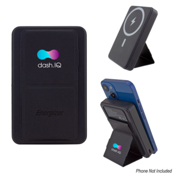 10,000 mAh Energizer® Mag-N-Kick™ Wireless Charger Power Bank And Phone Stand Thumbnail