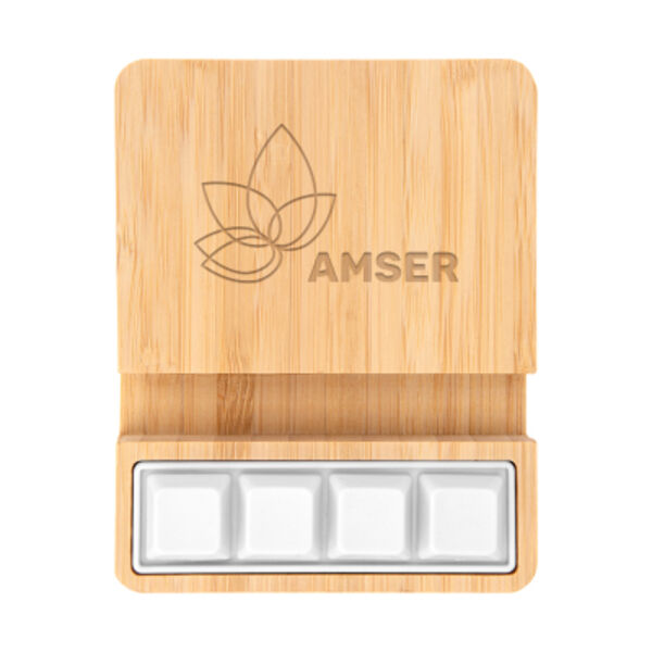 Bamboo Stress Relief Wireless Charger & Phone Stand Thumbnail