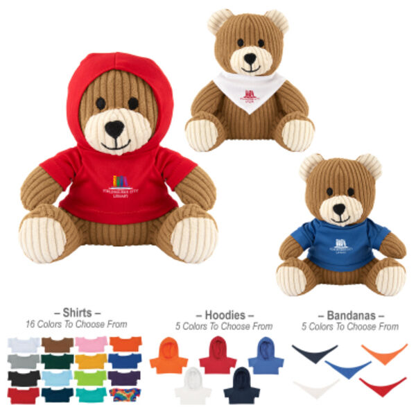 6" Barry Corduroy Bear Thumbnail
