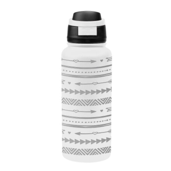 32 Oz. Full Laser Pop Sip Recycled Stainless Steel Bottle Thumbnail