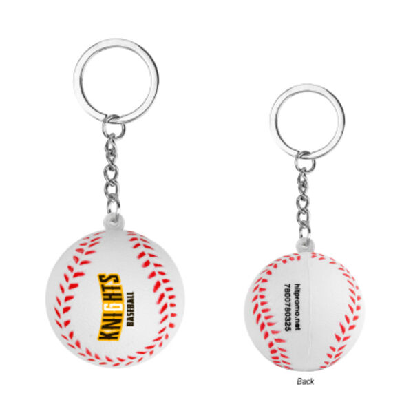 Baseball Stress Reliever Keychain Thumbnail