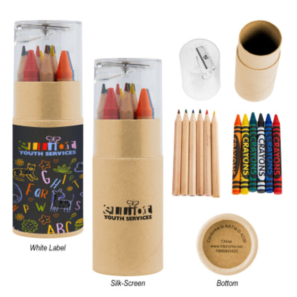 12 Piece Crayon And Pencil Set Thumbnail