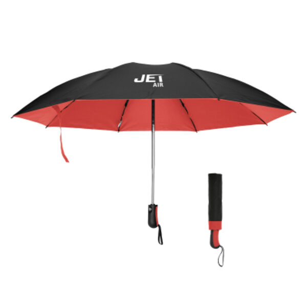 46" Arc Two-Tone Inversion Umbrella With 100% rPET Canopy Thumbnail