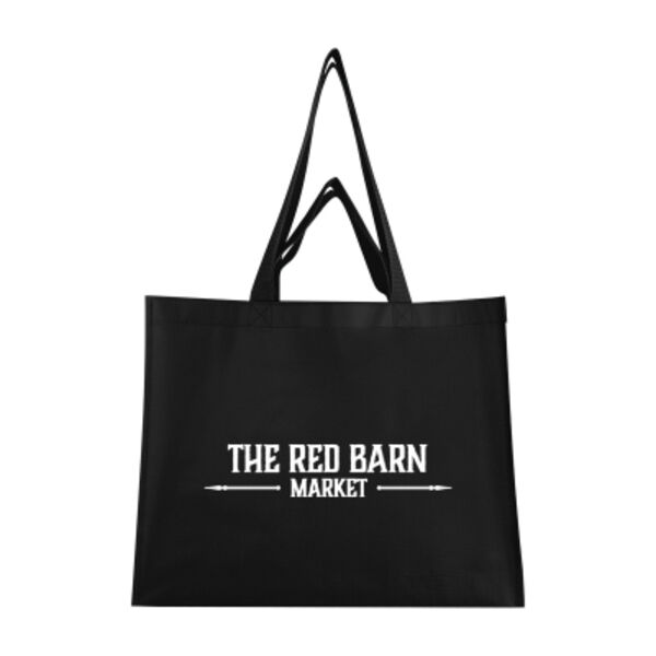 Matte Laminated Recycled Non-Woven Dual Handle Shopper Tote Bag Thumbnail