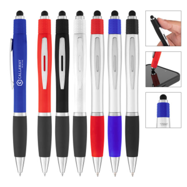 rABS Satin Stylus Pen With Spin Top Thumbnail