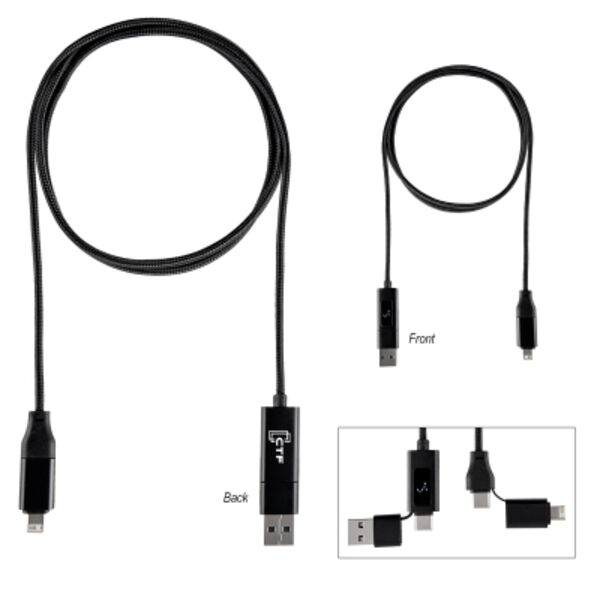 100W Dual Input Fast Charging Cable Thumbnail