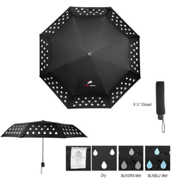 42" Arc Color Changing Umbrella With 100% rPET Canopy Thumbnail