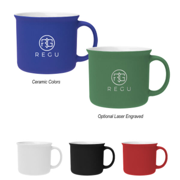 15 Oz. Soft Touch Campfire Mug Thumbnail