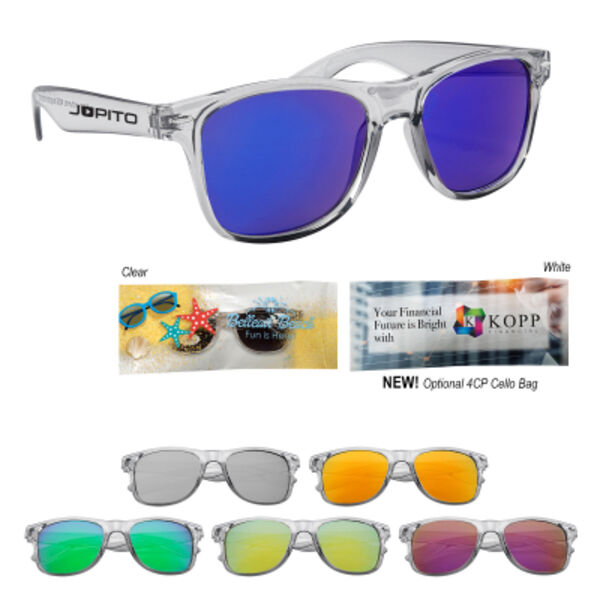 Mirrored Malibu Sunglasses With Smoked Frame Thumbnail